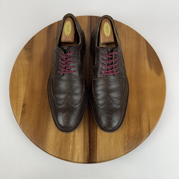 Mens Cole Haan Williams Brown Leather Eyelet Wingtip Dress Oxfords Size 9.5 GUC - Picture 4 of 8